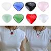 Love Heart Shaped Pendant Crystal Glass Peach Heart Loose Beads Charm for DIY Jewelry Necklace Earrings Making