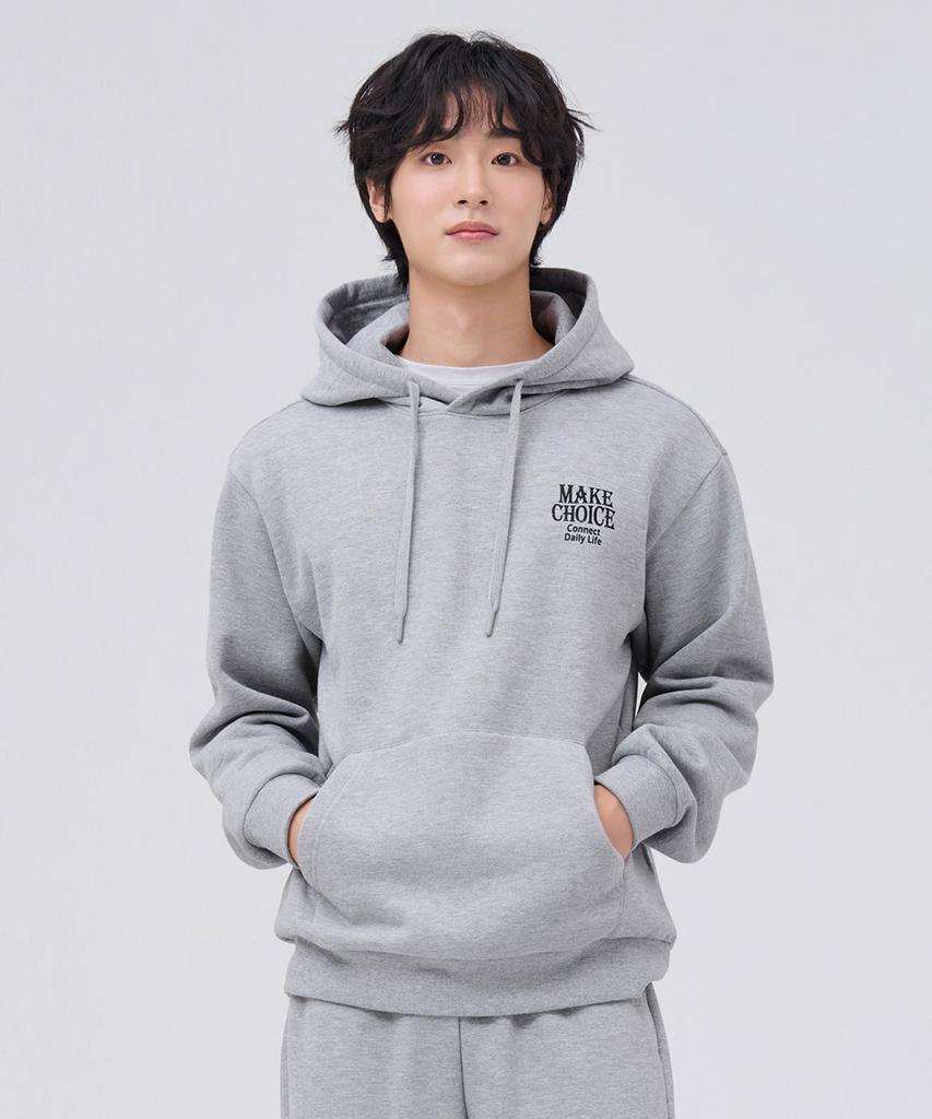 CHASECULT Unisex Essential Brushed Graphic Hoodie - Grey