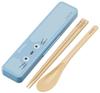Skater Chopsticks and Spoon Combo Bento Adult Silent Silicone Made In My Neighbor Totoro CCS3SAAG Set, 18cm, Antibacterial, Box, Size, Cushion, Japan,