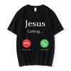 Streetwear Nicolas Cage Moshi Moshi Jesus Desu T-Shirt Men Meme Picolas Cage Awesome T-shirts Cotton Clothing