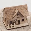 1 компл. Рождественский орнамент дома прочный теплый свет модель деревянного дома для домашнего праздника праздничное украшение