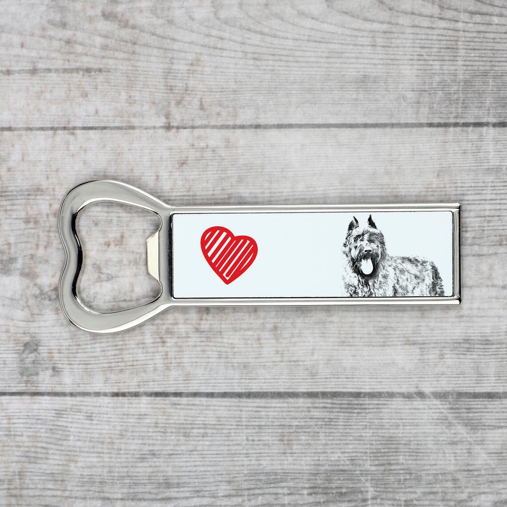Bouvier Des Flandres - Otwieracz Do Butelek Z Psem, Personalizowany Otwieracz Na Lodówkę, Wyjątkowy Upominek Dla Mężczyzny Marki Art-Dog