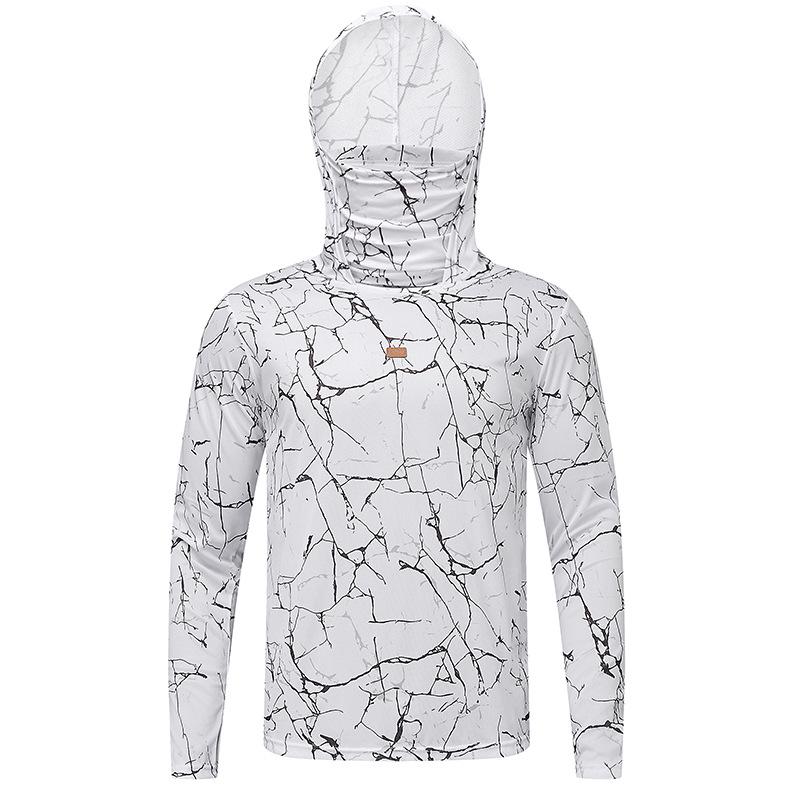 Men's UV Protection Quick-Dry Fishing Suit - Lightweight Summer Ice Silk with Sun Protection Face Covering