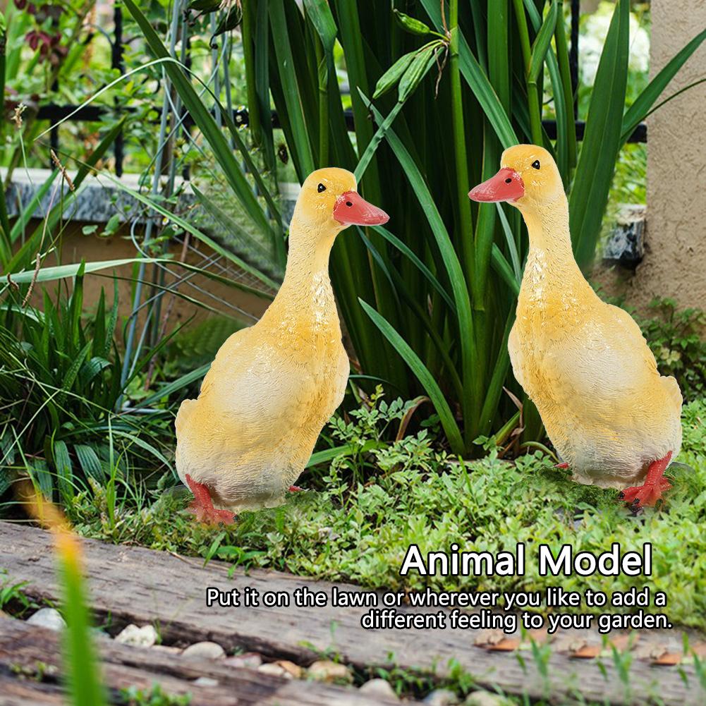 Simulation Duck Decor Artificial Resin Craft Animal Model Decoration for Home Garden Landscape