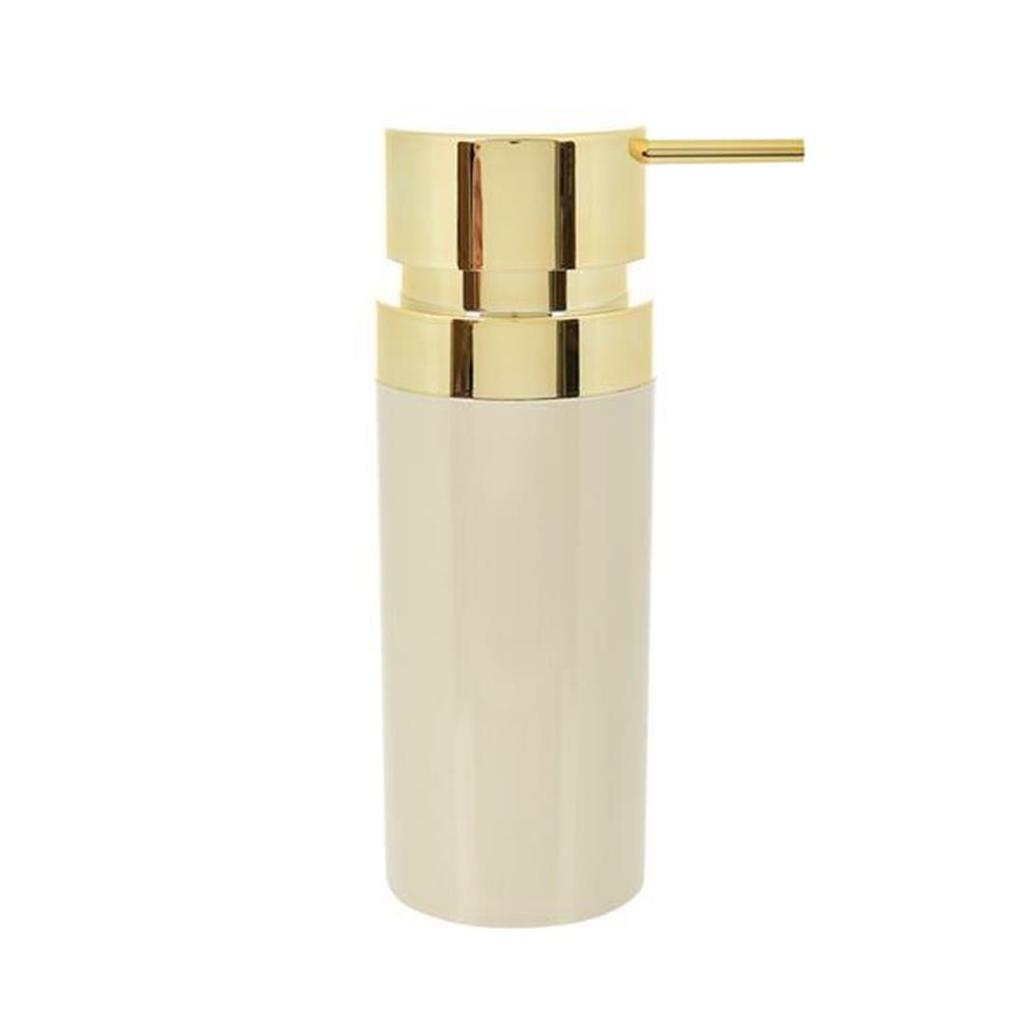 Primanova Leno Набор для ванной комнаты из 5 предметов с золотым покрытием, бежевый