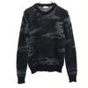 Mohair Blend Camouflage Pattern Long Sleeve Command Sweater Men's Used