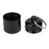 2 Pcs Pill Container Oxidation Coloring Black Aluminum Alloy Pill Box Storage Container
