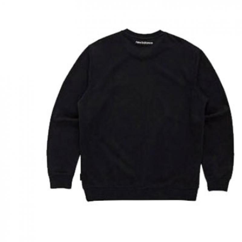 New Balance Half Club Nbncd11013 Bk Basic Small Logo Sweatshirt StAndard Fit Men And women