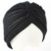 Polyester Fabric Hat Silk Indian Hat Muslim Headband Turban Golden Bright