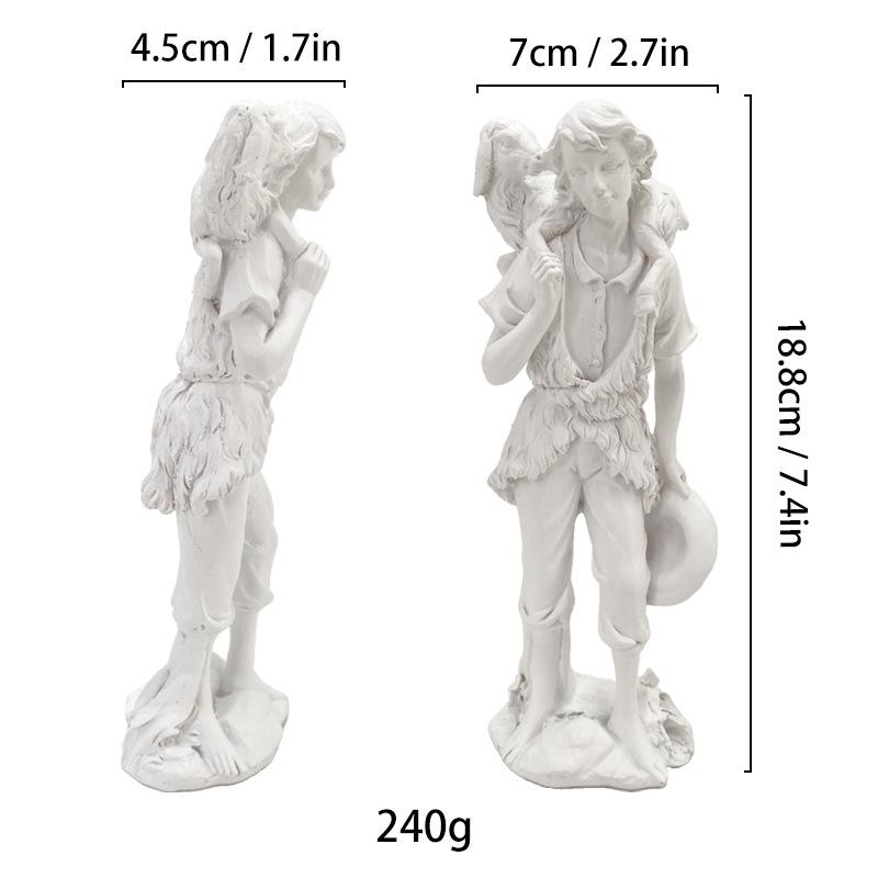Скульптура имитирующая человеческую фигуру Христос Католицизм Пастух Ангел Смоляные поделки Иисус Домашнее украшение Украшения