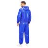 Men’s Outdoor Waterproof Suit Hooded Windbreaker Jacket Front Zipper and Sweatpants for Trail Fishing Workout Exercise
