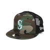 Кепка-снепбэк New Era MLB 9FIFTY Камуфляж Seattle Mariners Сетчатая, Один размер,