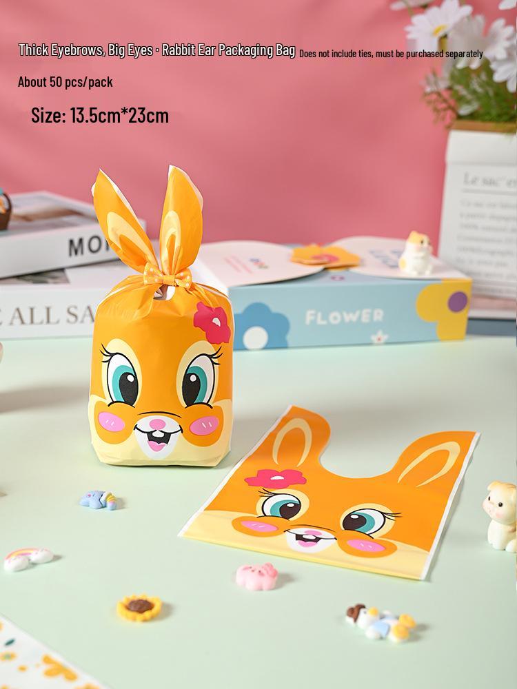 Cute Rabbit Ears Gift Bag for Candy, Cookies & Snacks