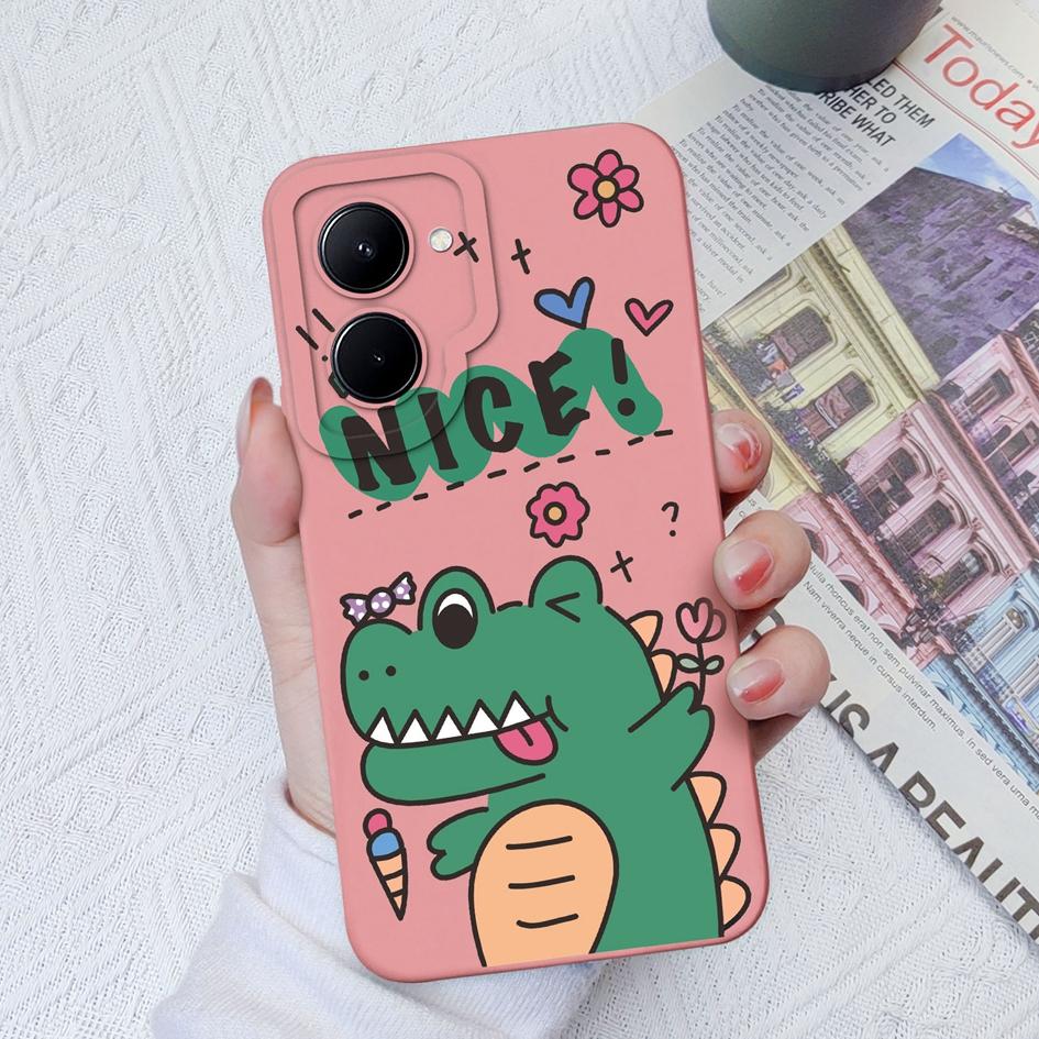 Чехол для Realme C33 C35 C55 C20 C30 Realme GT Neo 2 3 5 с милым мультяшным узором, матовый жидкий силиконовый мягкий чехол для OPPO Realme Coque Fundas, бампер