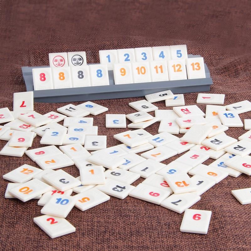 Оригинальная цифровая настольная игра Israel Mahjong Rummikub 106 Tiles Family Travel