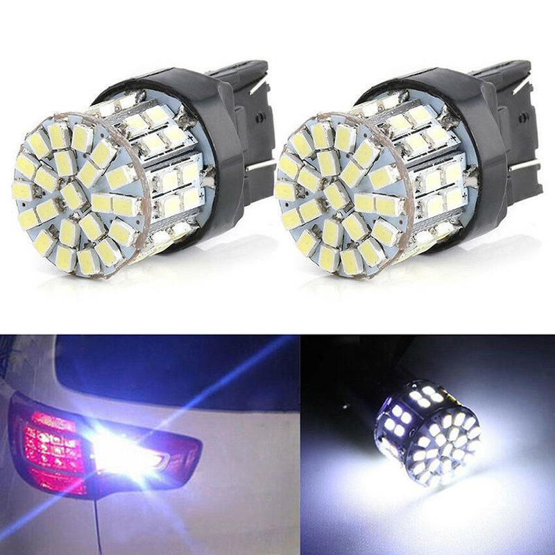 2шт белый T20 7443 1206 6000K 64Smd сигнал поворота стоп тормозные светодиодные лампы