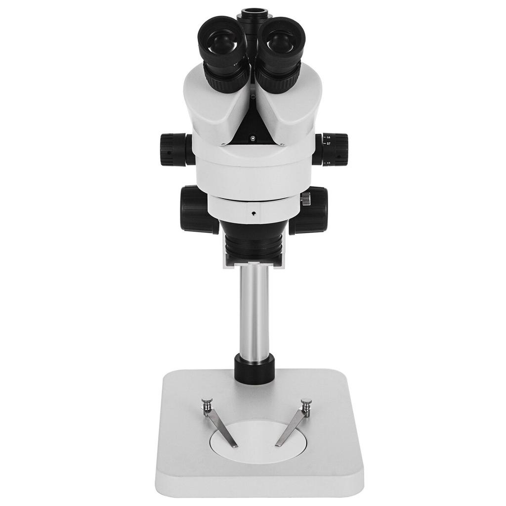3.5X-90X Stereo Microscope 360°Swiveling Trinocular Stereo Microscope with Pillar Stand
