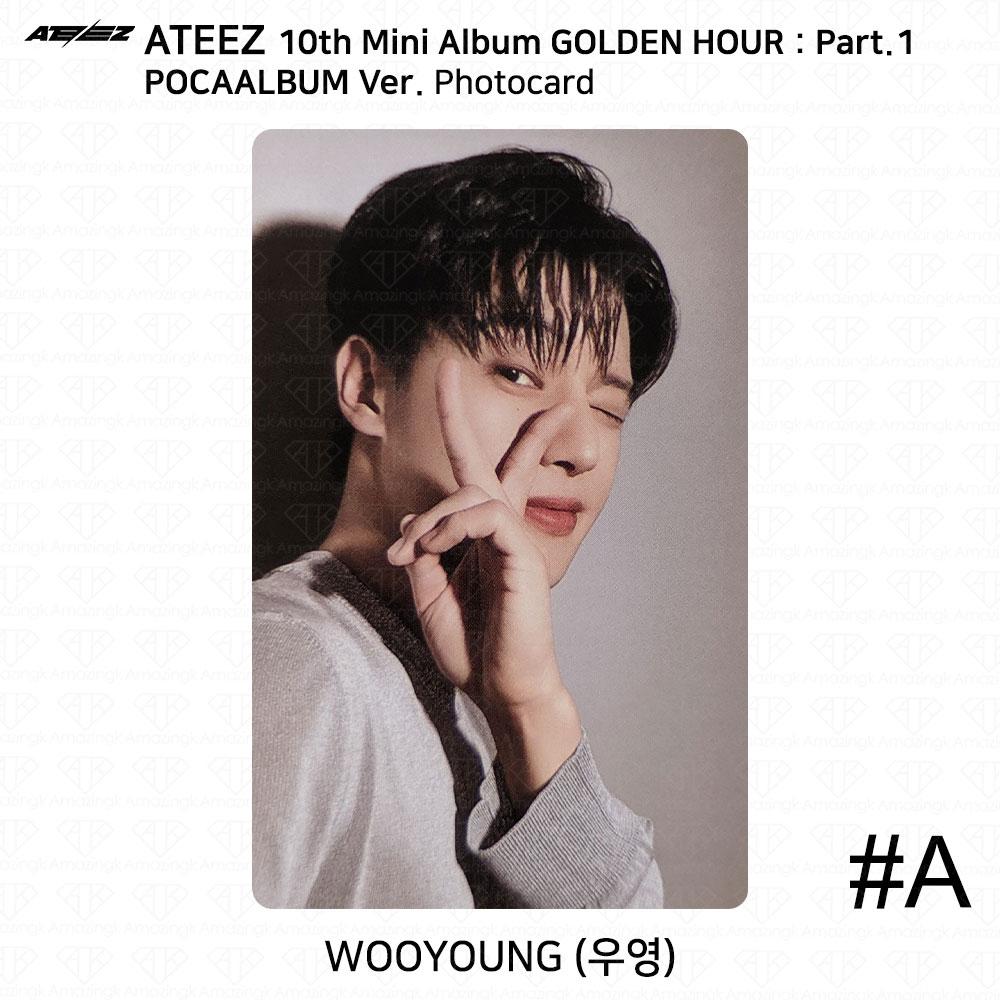 ATEEZ 10-й мини-альбом Golden Hour Part.1 POCAALBUM Фотокарта QR-изображение KPOP