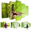 5Pcs Buddha Spa Stone Bamboo Orchid Modular Canvas Posters Wall Art Print Hd Paintings for Living Room Home Decor Unframed