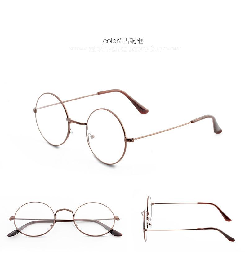 Очки Оправа Круглая Женские Модные Ретро Золотые Шелковые Полигональные Очки Круглая Оправа Очки Оправа Мужские Плоские Очки