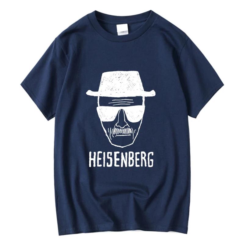 Unisex Fashion Casual Top Quality Short Sleeve Cotton Blend Loose Heisenberg Printedtshirt Casual Unisexs Tshirt Cool Summer Unisex Tops