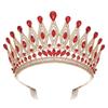 Baroque Queen Crystal Crowns With Comb Bride Headdress Luxury Crystal Princess Crown