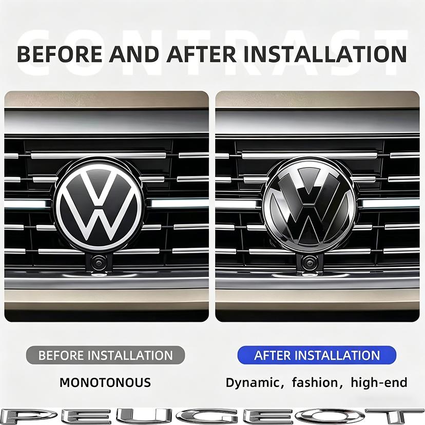 Not Affect ACC Car Front Grill Rear Trunk Emblem Lid For VW Polo Golf MK6 MK7 Passat Tiguan CC T-ROC Arteon Atlas Jetta Hub Cap