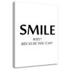 Canvas Print, Motivational Smile