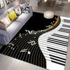 3D Music Carpet 3D Printing Carpets for Living Room Bedroom Decor Carpet Flannel Home Floor Mat Music  Area Rugs
