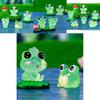 Creative Glow In The Dark Frog Ornaments Resin Craft Animals For Desk Car