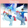 Blue Unicorn Inflatable Costumes Adults Child Christmas Halloween Dress Gift Up