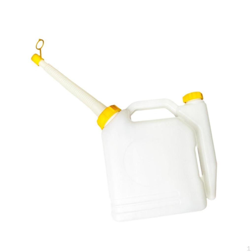 Oil Mixing Bottle Contrast Pot 2 Stroke Engine Measuring and Dispensing Petrol Container Portable