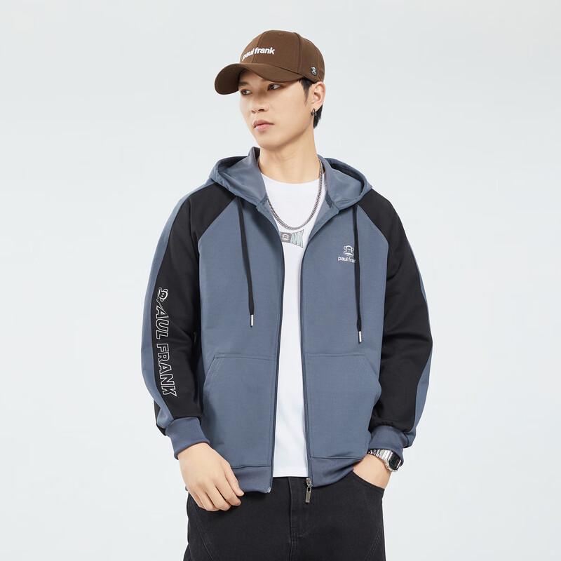 paul frank Мужская осенняя повседневная толстовка с капюшоном на молнии