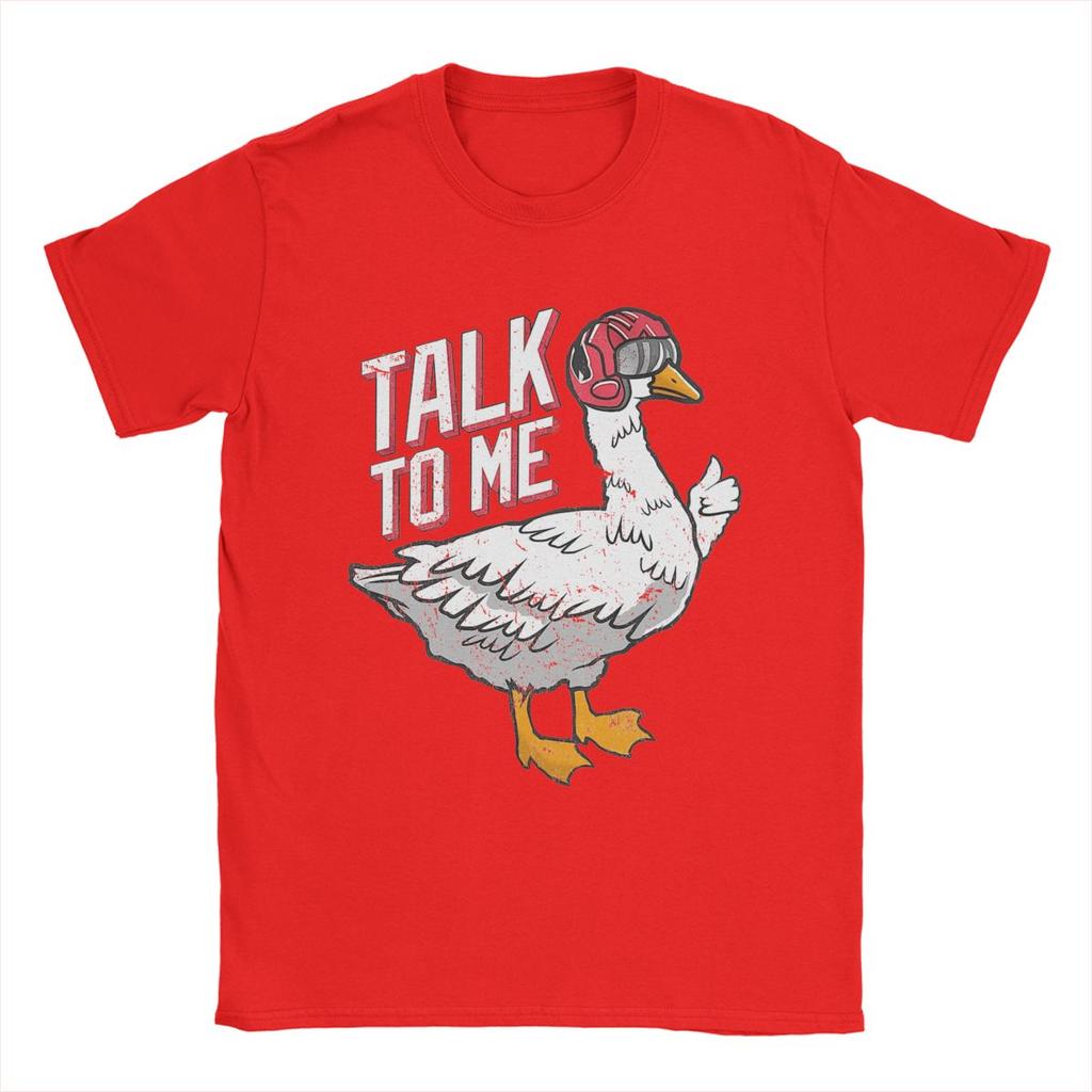 Футболки Talk To Me Goose для мужчин, винтажная хлопковая футболка с круглым вырезом и коротким рукавом, футболки 4XL 5XL, одежда