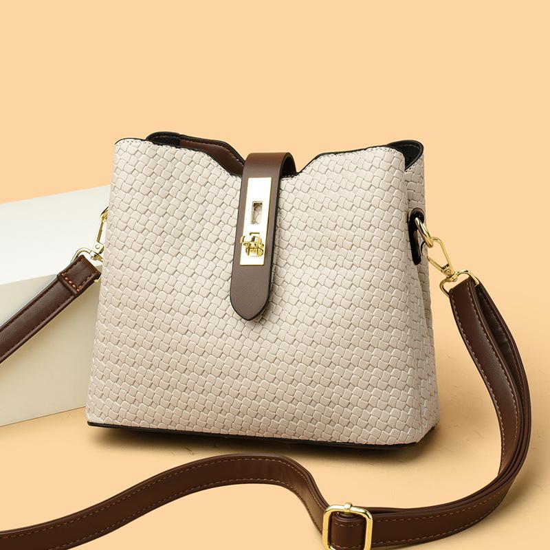 Новая модная корейская стильная простая и атмосферная сумка через плечо на одно плечо модная женская сумка-ведро