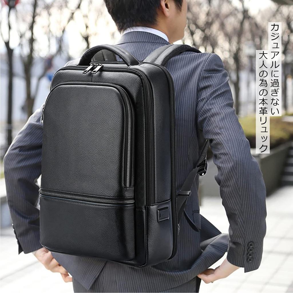 Мужской рюкзак Ariga из натуральной кожи, вмещает 17-дюймовый ноутбук, формат A4, большая вместимость, многофункциональный, популярный деловой рюкзак для поездок на работу,