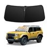 Toyota Land Cruiser 250 Series Windshield Sunshade with UV Light Blocking and Summer UV Easy Installation and Includes Storage Bag [Enhanced Edition]