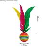 1/5pcs Colorful Feather Shuttlecock China Jianzi Foot Kick Hand wheel Fancy Goose Feather Shuttlecock Fitness entertainment