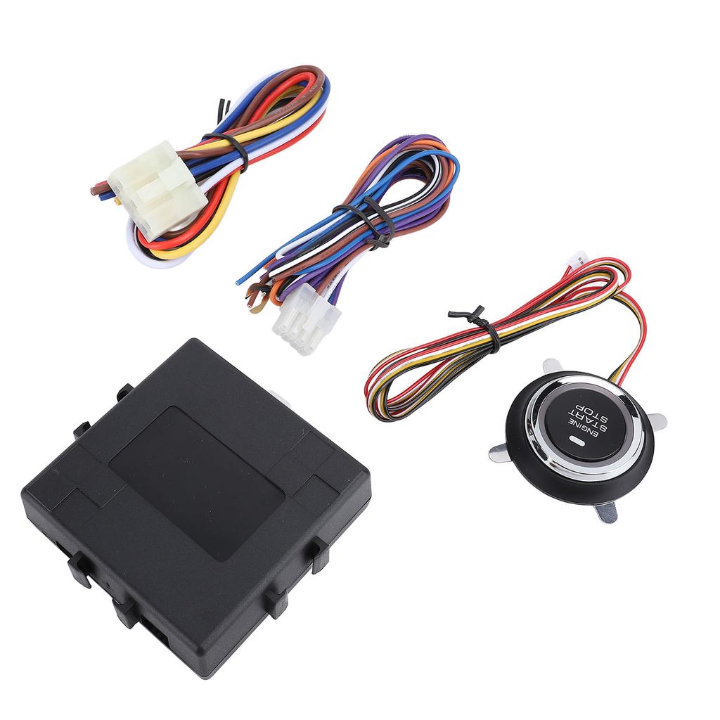 Push To Start Ignition Kit Car Alarm System Intelligent Push Button Remote Start Kit for 12V Fuel