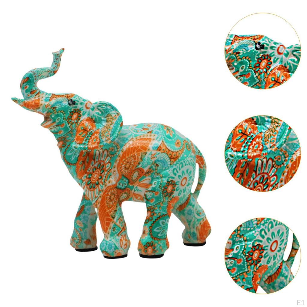 Фигурка слона, скульптура животного, художественные промыслы, настольный орнамент, декоративная статуя для центральной части