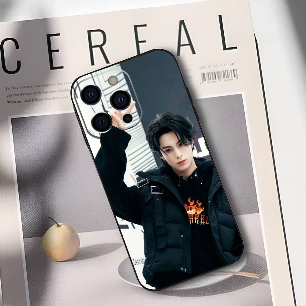 Ван Хэди Дилан Ван Актер Чехол для телефона Для IPhone 17,16,15,14,13,12,11,Plus,Pro,Max,Plus,XS,мягкий чехол Черный силикон