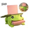Planning Accessories Frog Note Holder, Creative Desk Organizer with Pen Stand And Memo Teacher Gift Dispenser, Cute Animal Stationery Storage Case for