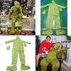 Костюм Гринча, зеленоволосого монстра, комбинезон, высококачественный костюм для косплея для всех возрастов