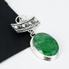 Серебряный кулон с натуральным изумрудом и драгоценным камнем из серебра 925 пробы — дизайн ручной работы, повседневные украшения, уникальный подарок на вату с изумрудом
