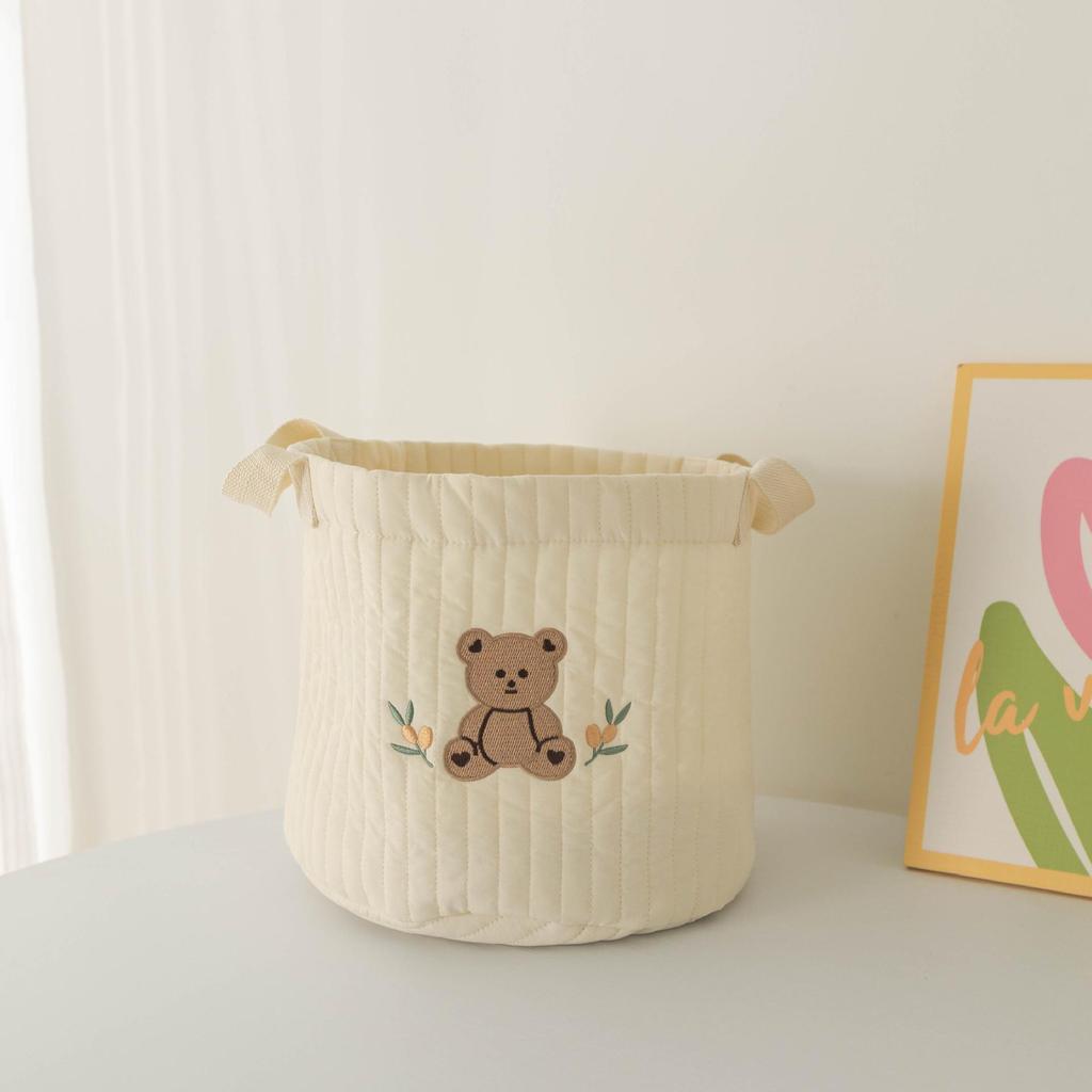 Multi-Purpose Baby Diaper and Toy Organizer Basket