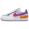 Кроссовки женские Air Force 1 Shadow 90s разноцветные белые фото-синие сиреневые-цветущие HF5064-100