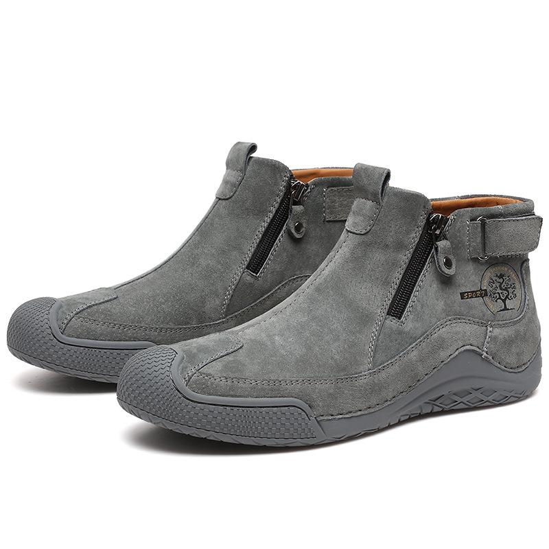 Осень и зима Большие размеры Лидер продаж Взрыв Amazon Средний Помощь Повседневная мужская обувь Сшитые вручную одинарные туфли оптом