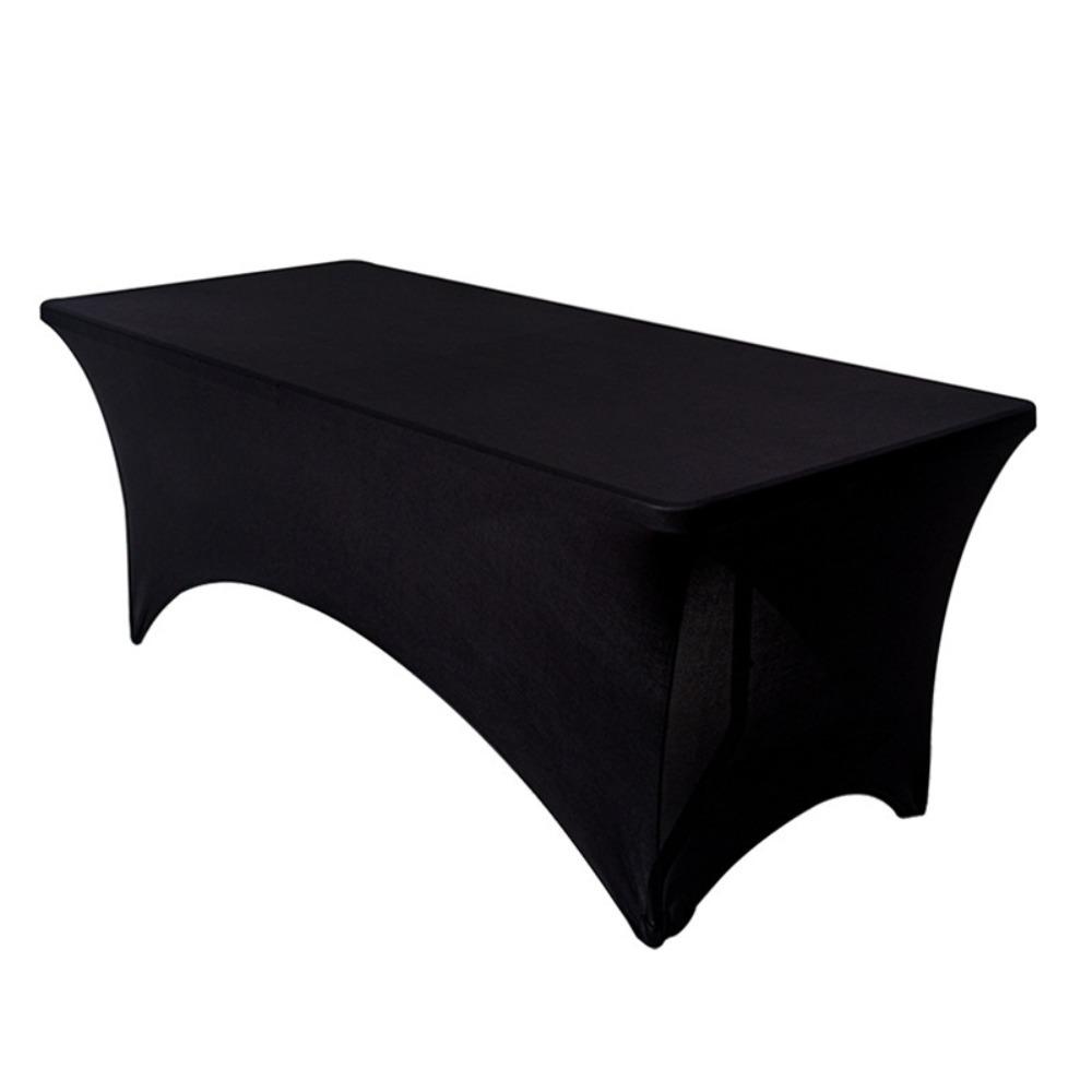 6FT/4FT Table Cover Rectangular Washable Spandex Tablecloth Stretch Tight Fitted Cocktail Table Decoration Wedding Event