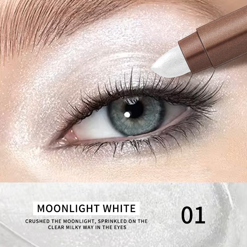 Eye Shadow Stick, Eye Shadow Pen, Pearlescent Eye Shadow, Waterproof And Sweat Proof, Golden, Smoked Eye Shadow, Easy To Carry