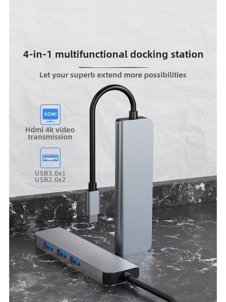 Трансграничная док-станция расширения USB 5-в-1: Совместимо с MacBook, iPad и телефоном